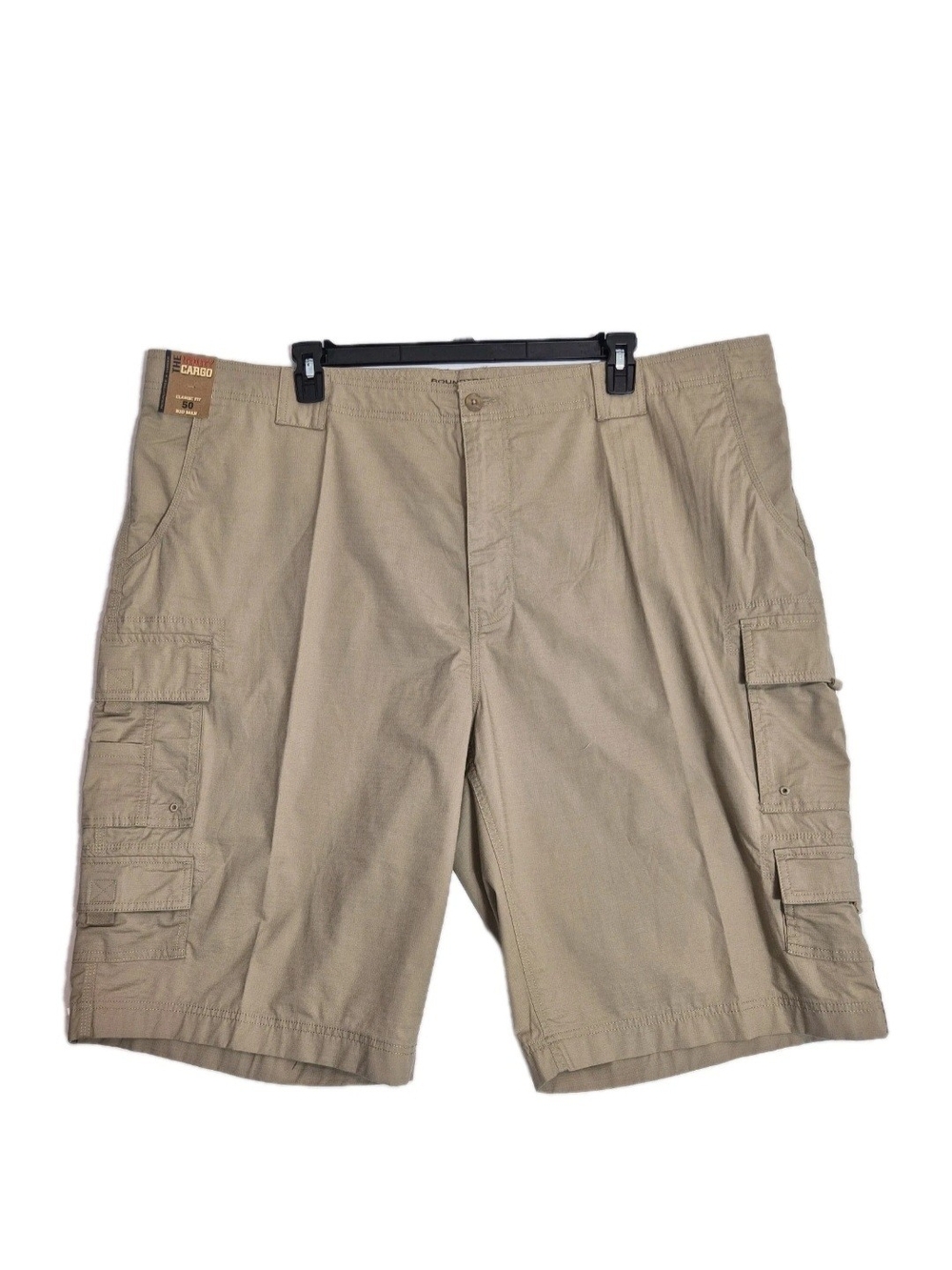 Roundtree & Yorke Men's Shorts Size 50 Big Classic Fit Utility Cargo Khaki 69 - Picture 1 of 16